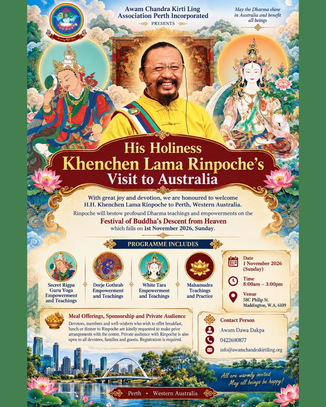 Teaching & Empowerment by Rinpoche in November 2026